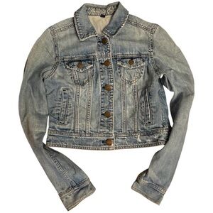 y2k american eagle Women's Blue Denim Jacket